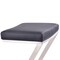 Armen Living Atlantis 26" Counter Height Backless Black Faux Leather and Brushed Stainless Steel Bar Stool LCAT26BABLK - alternate 3
